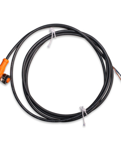 Socket f/connector M12 four-pin 2m angled PUR Sn/Ni